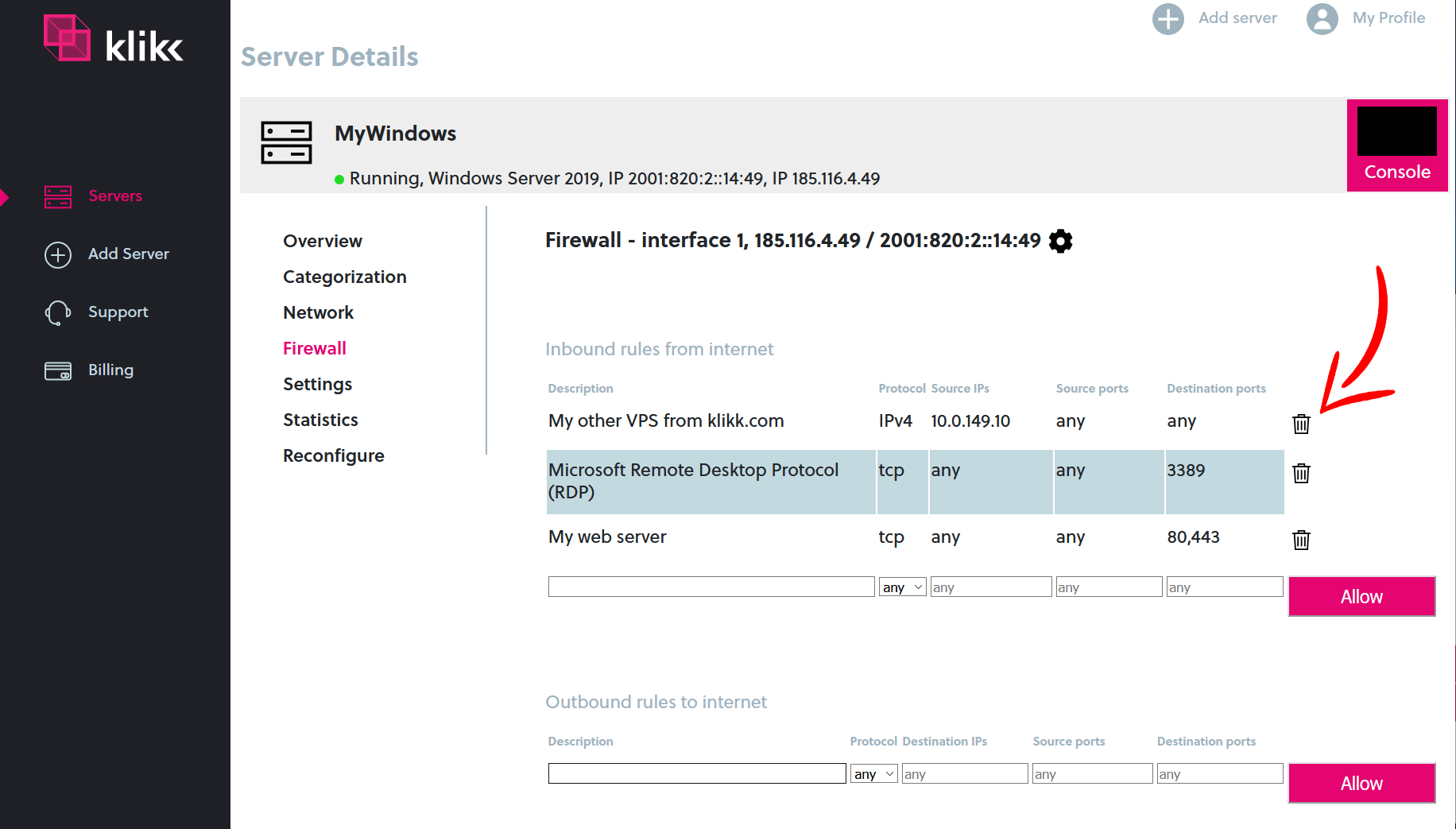 The rules have already been added to the firewall policies как исправить